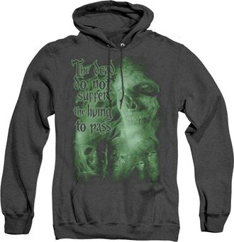 Gildan Lord Of The Rings King Of The Dead Adult Heather Hoodie / Hooded Sweatshirt