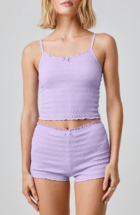 Florence By Mills Seersucker Crop Camisole in Millie Lavender at Nordstrom Rack, Size Xx-Large