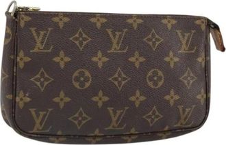 Louis Vuitton Pre-owned Clutches, female, Brown, Size: ONE SIZE Pre-owned Canvas Clutch