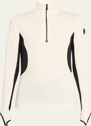 Moncler Polartec Base Layer Zip Turtleneck