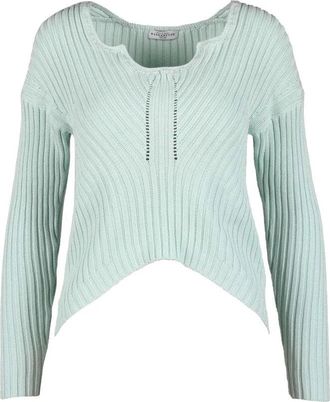 Ballantyne Cropped Mint Green Sweater