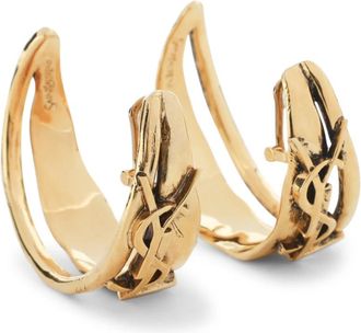 Saint Laurent Accessoires, Dames, Geel, ONE Size, Creole Charm Cassandre