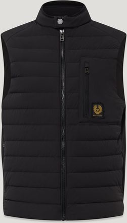 Belstaff Chassis Gilet Mens Lightweight Stretch Down Black Size M