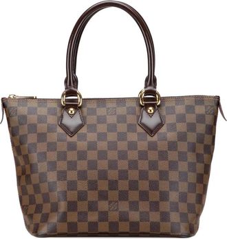 Louis Vuitton Pre-owned Handbags, female, Brown, Size: ONE SIZE Pre-owned Checkered Tote Bag