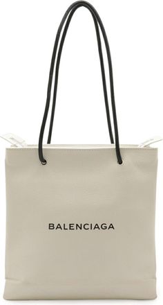 Balenciaga Black Leather Shoulder Bag Tote Bag (Pre-Owned)