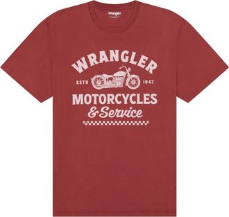 Wrangler T-Shirt WRANGLER WRANGLER T-Shirt Americana, Herren, Gr. 4XL, rot, Obermaterial: 100% Baumwolle CO., Shirts T-Shirt