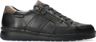 Mephisto Veterschoen voor heren - Heren - Sneakers - Zwart - 46 1/2 EU - Leer - Schoenen