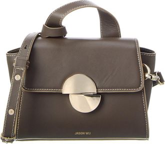 Jason Wu Orbit Leather Satchel Crossbody, Green