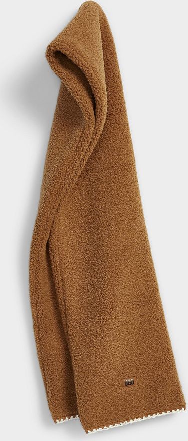 Womens UGGfluff fleece scalloped scarf