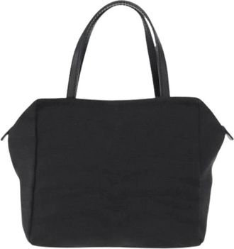Fendi Pre-owned Handbags, female, Black, Size: ONE SIZE Pre-owned Canvas Handbag