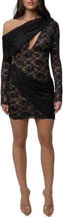 JLUXLABEL Midnight Romance Lace Dress in Black at Nordstrom, Size X-Large