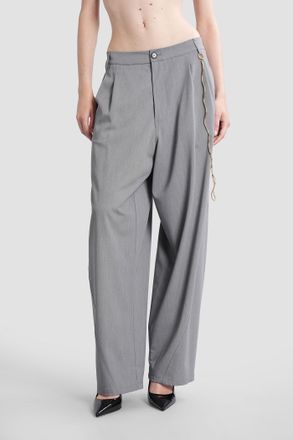 Darkpark Phebe Pants In Grey Polyester