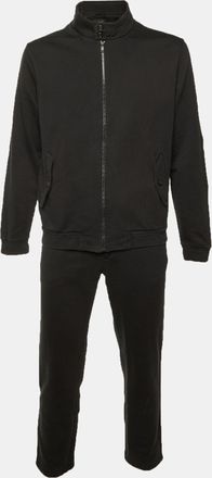 Ermenegildo Zegna Black Cotton Knit Track Jacket & Pants