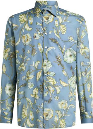 Etro floral-print shirt - Blue