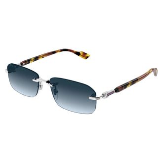 Gucci Sunglasses, unisex, Multicolor, Size: 56 MM Rectangular Sunglasses