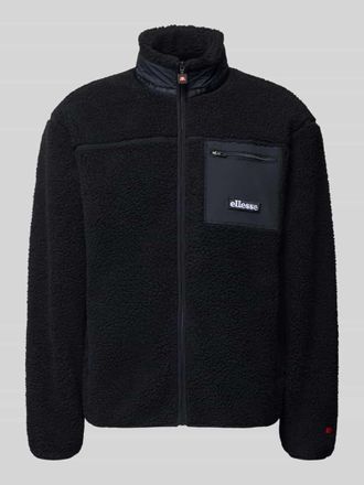 Ellesse Fleecejacke mit Stehkragen in Black, Gr&ouml;&szlig;e XL