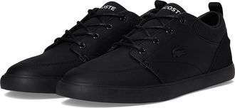 Lacoste Bayliss Leather Sneakers Mens Shoes Black : 10.5 D - Medium
