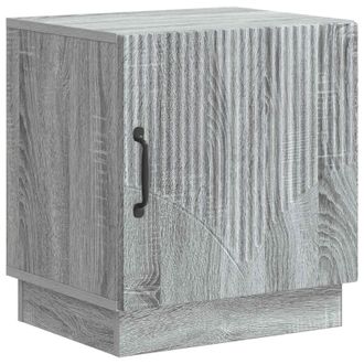 vidaXL Mesita De Noche Sonoma Gris 43 X 34,5 X 47 Cm Vidaxl