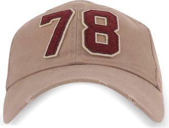 Golden Goose Journey Baseball Cap/ Washed Canvas/ 78 Patch Accessories