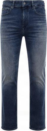 BOSS Blue Delav&egrave; Five-Pocket Straight-Leg Jeans