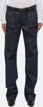 Helmut Lang Utility Straight Leg Jeans in Raw Indigo at Nordstrom Rack, Size 25