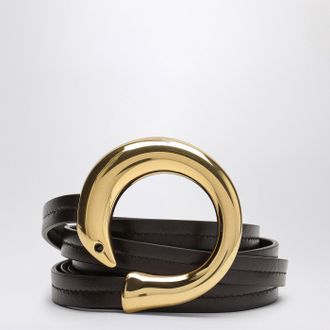 Bottega Veneta Sardine Fondant buckle belt in leather