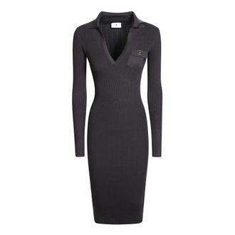 Elisabetta Franchi Midi Kleedjes - Dames - Casual kleedjes - Bruin - L - Kleedjes