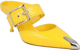 Alexander McQueen Alexander Mcqueen Buckle Leather Mule