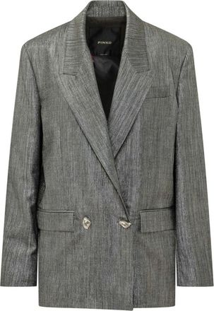 Pinko Cayman Giacca Lana - Dames - Blazers - Grijs - M - Wol - Jassen