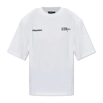 Dsquared2 T-Shirts, female, White, Size: 2XS Logo T-Shirt