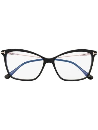 Tom Ford Eyewear Bril met kattenoog montuur - Zwart