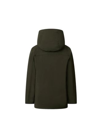 Save The Duck Hooded Polyester Raincoat - Green