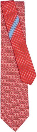 Ferragamo Gancini Square-print Silk Tie