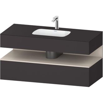 Duravit Qatego Lavabo Encastrado Con Base De Lavabo Consola, - Duravit