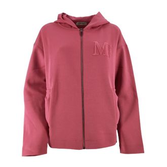 Max Mara Zip-throughs, female, Red, Size: XL Zip-through Sweatshirt