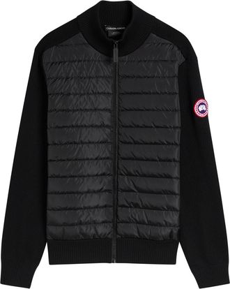 Canada Goose Hybridge Quilted Shell and Wool Jacket - Black - Xxl
