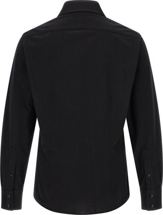 Brunello Cucinelli Mens Black Cotton Blouse