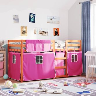 Berkfield Home Bunk Bed without Mattress Pink 90x200 cm Solid Wood Pine