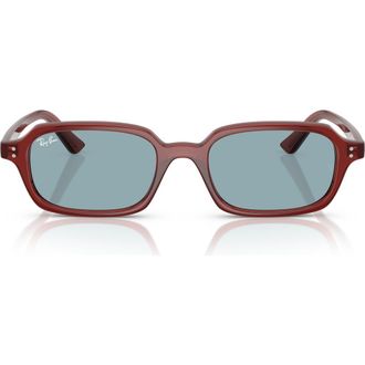 Ray-Ban Pillow 51mm Rectangular Sunglasses in Blue at Nordstrom Rack