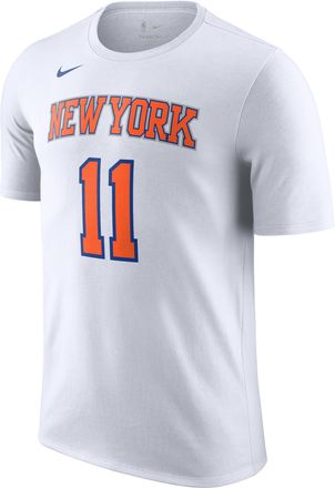 Nike New York Knicks Essentials City Edition Jalen Brunson Nike Mens NBA T-Shirt in White | DR6389-103