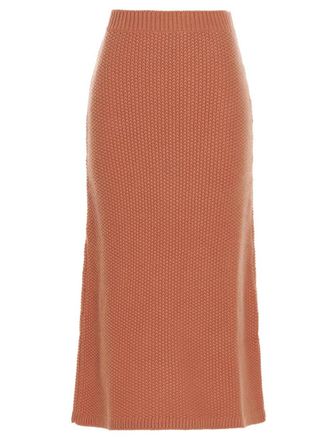 Chlo&eacute; Orange Knit long skirt