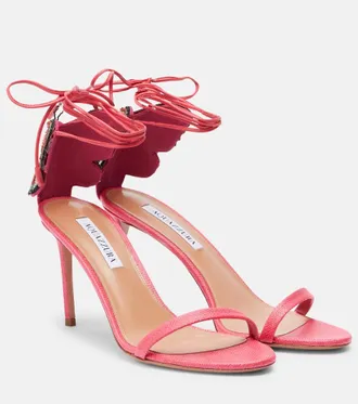 Aquazzura Papillon Damour embellished sandals