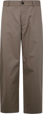 STUDIO NICHOLSON Pantaloni in cotone - Marrone
