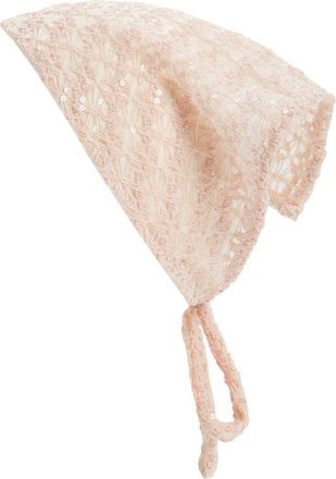 BP. Sequin Lace Headscarf in Pink at Nordstrom