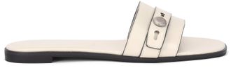 Tory Burch Womens Flat Sandal Romy Light Cream Sheep Leather