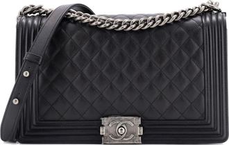 Chanel Boy Flap Bag Quilted Calfskin New Medium shoulder bag - Zwart