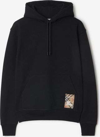 Burberry Check Label Cotton Hoodie