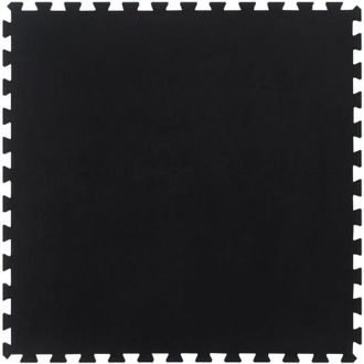 vidaXL Baldosa De Suelo De Goma Negro 12 Mm 100x100 Cm Vidaxl