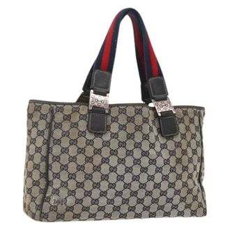 Gucci Pre-owned Vintage Tote Bag - Dames - Pre-owned - Blauw - Maat: ONE Size