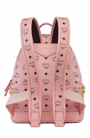 MCM Stark Side Studs Backpack in Visetos in Pink at Nordstrom
